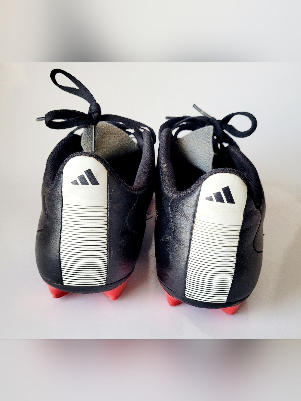 Adidas Goletto VIII Firm Ground Soccer Cleats Black/White/Red Men's 10 - Picture 5 of 15